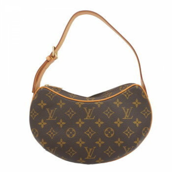 Louis Vuitton Monogram Pochette Croissant Shoulder Bag Brown - Picture 1 of 9